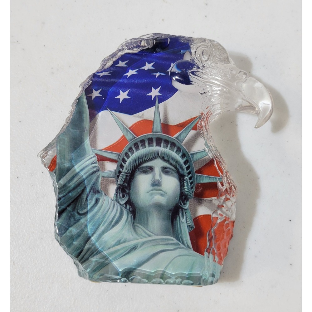 Acrylic Eagle Paperweight Sweet Land Of Liberty Spirit Of America Collection2001